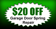 $20 off garage door spring repair